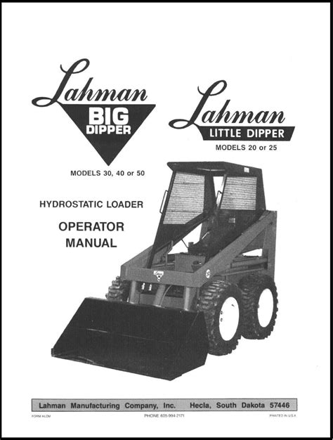 lahman little dipper skid steer loader operator|lahman big dipper 30 parts.